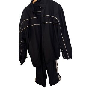 Nike Vintage Navy Blue Windbreaker Tracksuit Set Men's Size Large Jacket & Pants